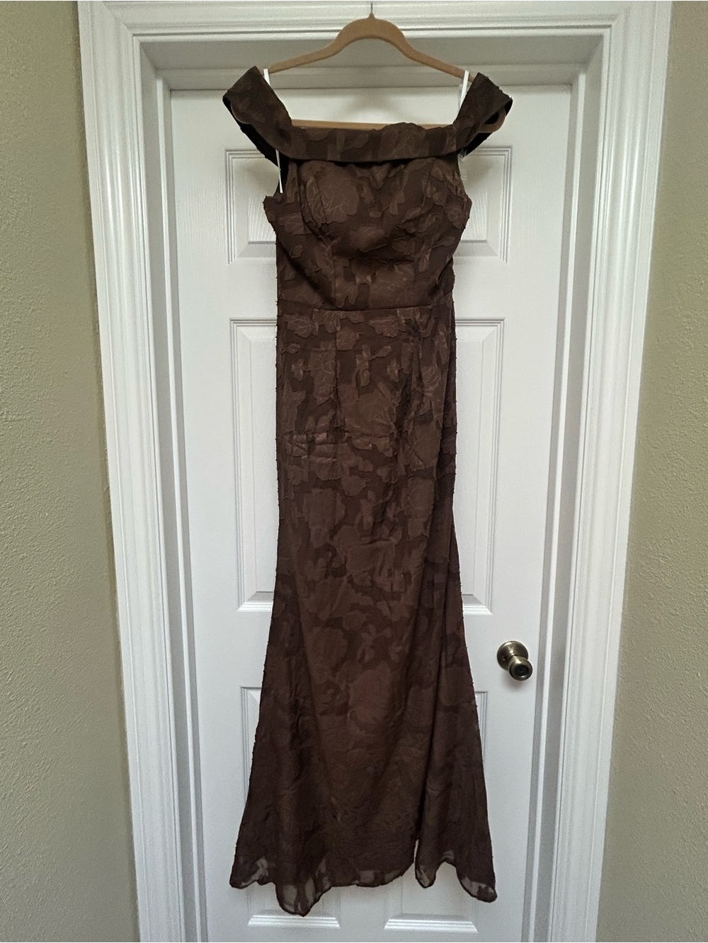 Azazie Brown Formal Dress NWOT
